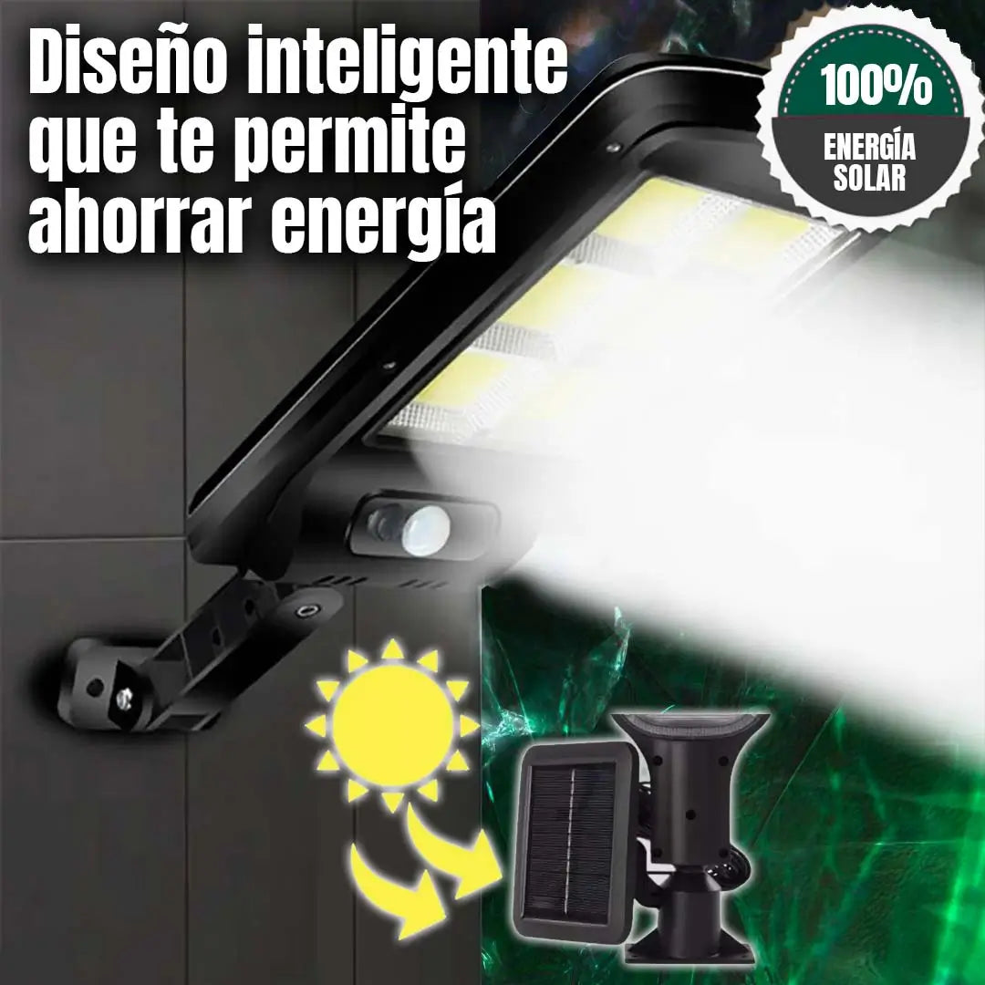 Lampara Solar con Sensor de mvto , 3 Modos con Panel 💡💡