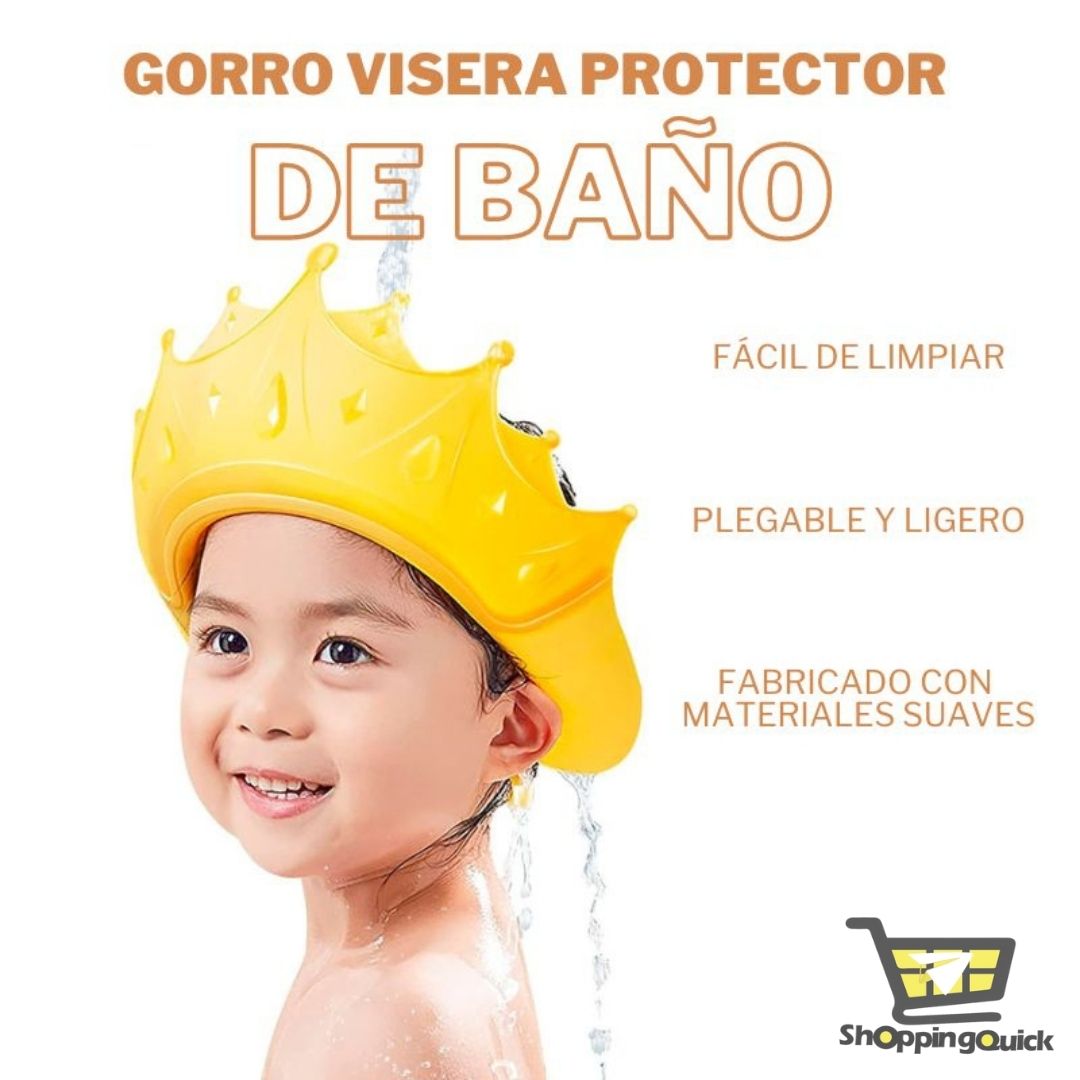 GORRO DE PROTECCION DE BAÑO  PARA  NIÑOS