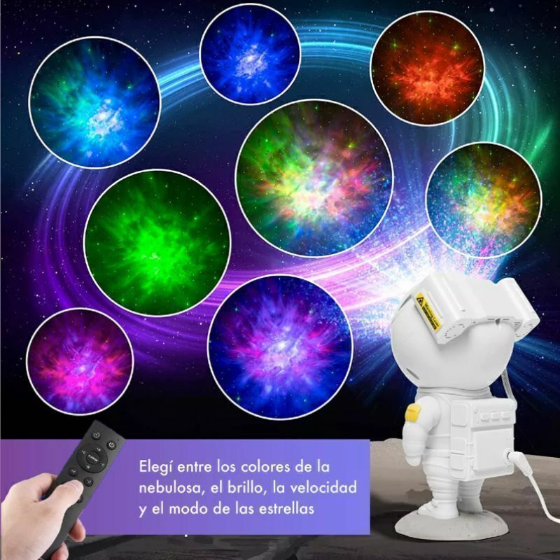 AstroLight - Proyector de Galaxias 👨‍🚀